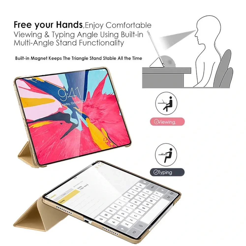 iPad 6th Generation/Sleep Cover champagne Tablet Case